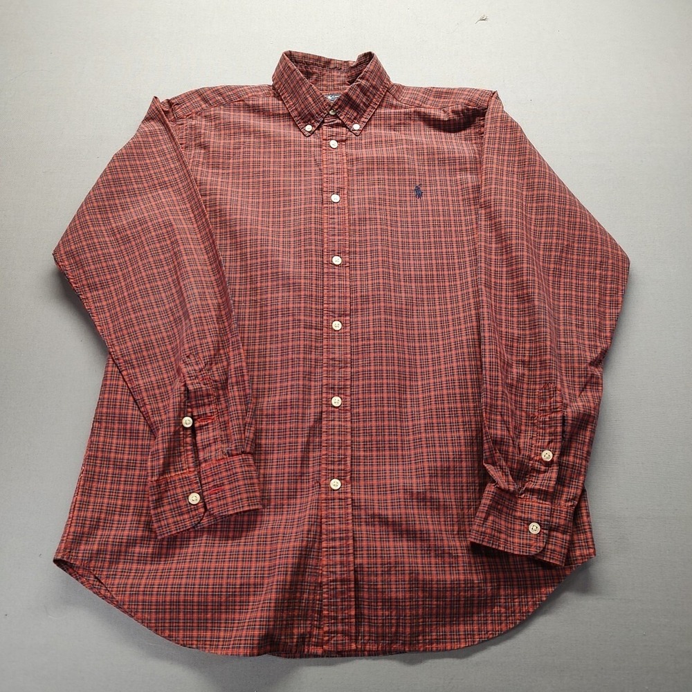 Ralph Lauren Men's Pony Button Up Multicolored Shirt Size XL (18-20)